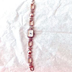 Geneva Silver Tone Women’s Watch